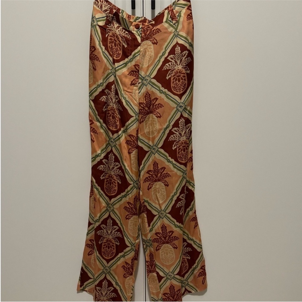 Farm Rio Floral Patterned Wide-Leg Pants - Picture 2 of 5